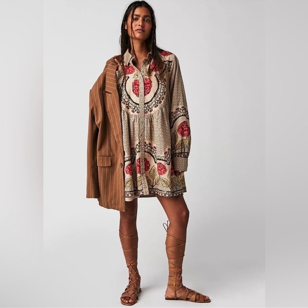 🎉LAST PIECE🎉FREE PEOPLE Smell The Roses Mini Dress